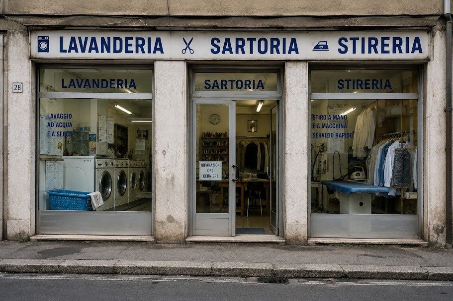 Lavanderia stireria sartoria zona Nolo